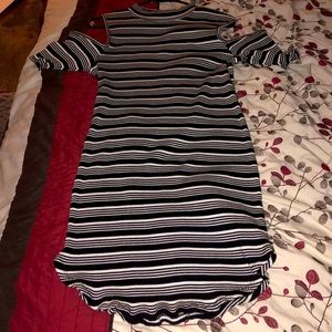 Derek Heart black/white striped dress